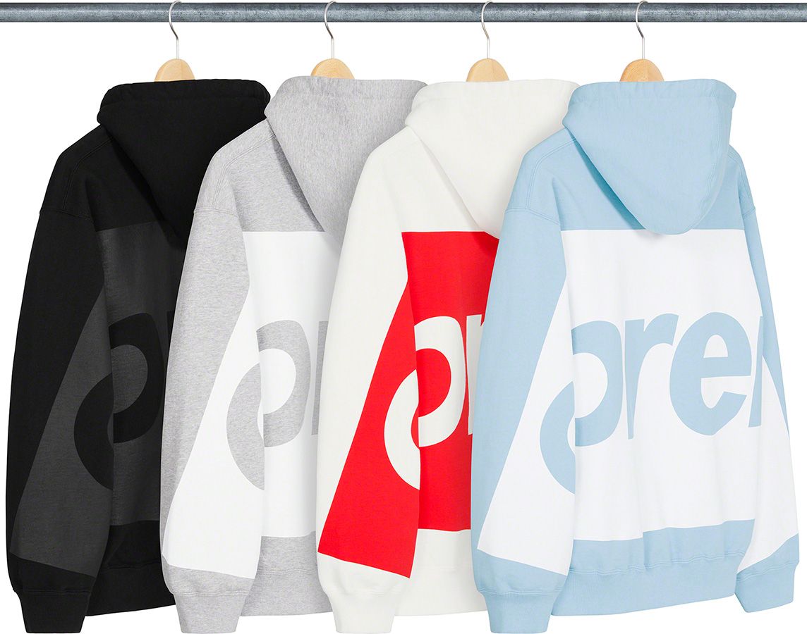 トップス Supreme Big Logo Hooded Sweatshirt Supreme Big Logo Zip Up Hooded Sweatshirt Black Men's - SS25