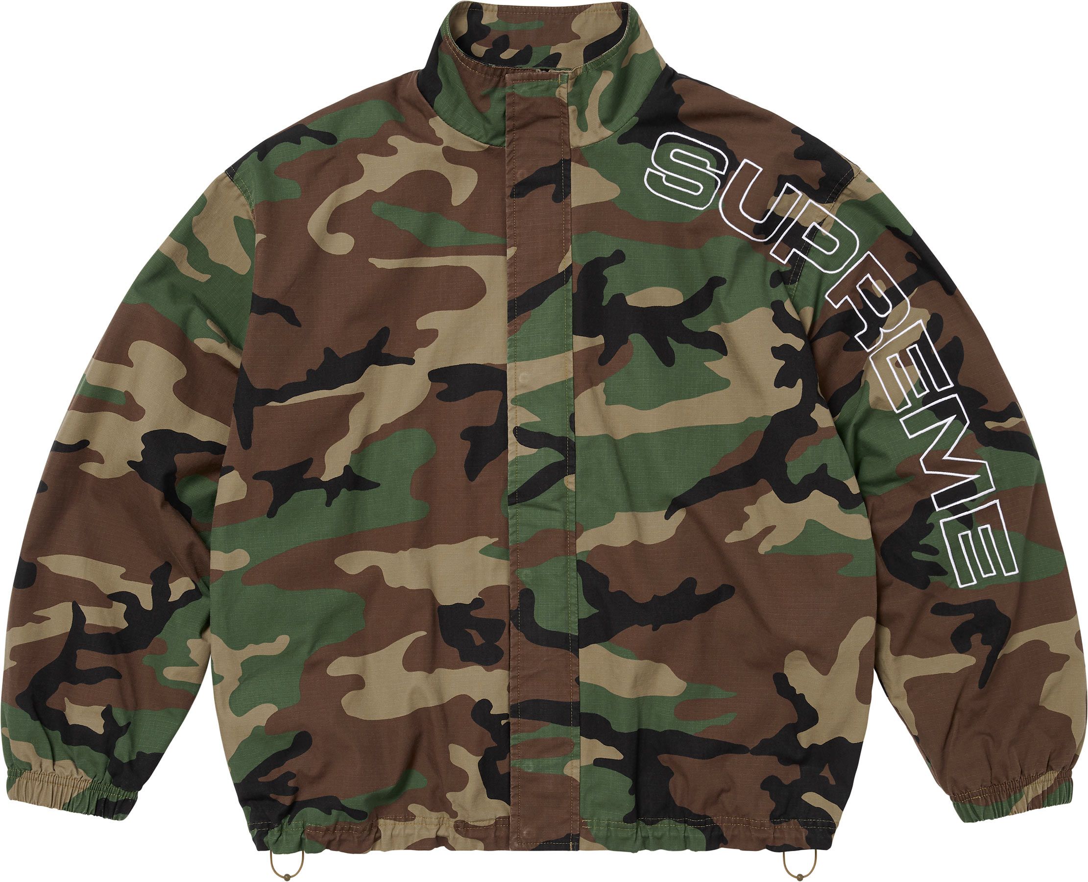 ジャケット・アウター Supreme Logo Ripstop Hooded Track Jacket Supreme Logo Ripstop Hooded Track Jacket - Black | Editorialist