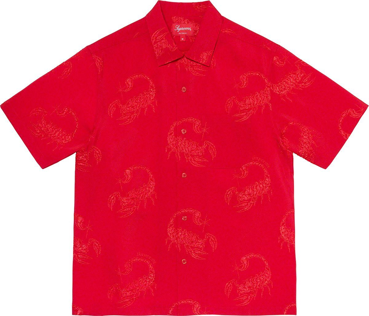 トップス Scorpion Jacquard S/S Shirt Supreme Scorpion Jacquard S/S Shirt Black Men's - SS21 - US