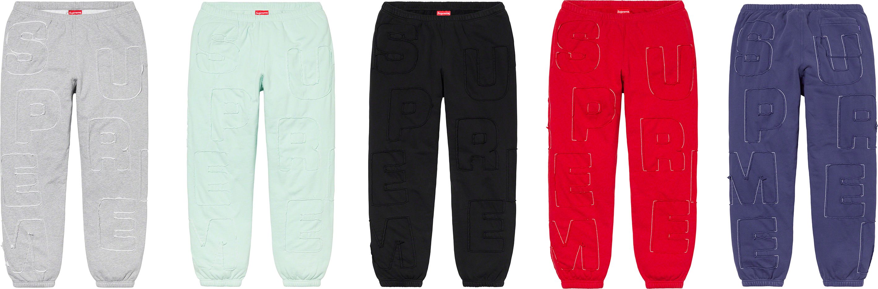 supreme Cutout Letters Sweatpants パンツ Spring/Summer 2020 Preview – Supreme