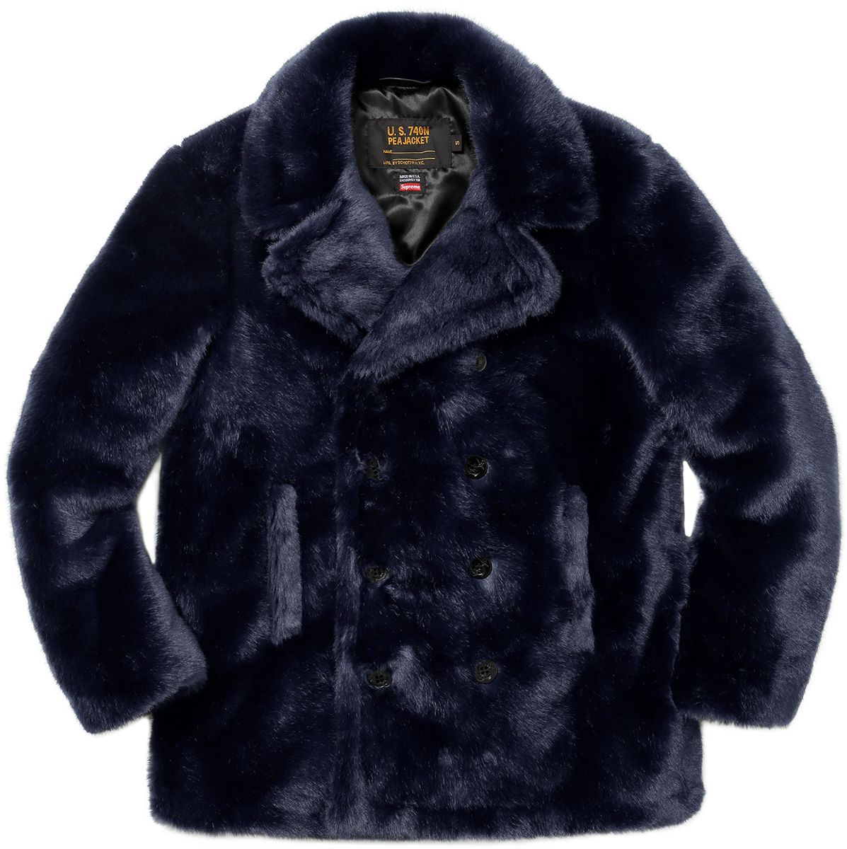 新品未使用L Supreme Schott Faux Fur Peacoat Fall/Winter 2017 Preview – Supreme