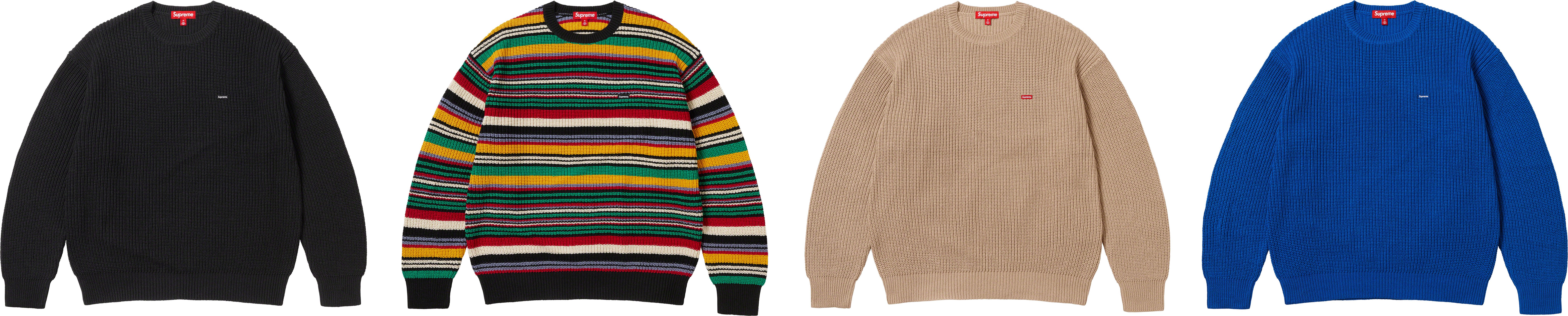 Supreme Small Box Ribbed Sweater 23AW Ｌ Supreme 長袖ニット Small Box Ribbed Sweater 23AW メンズ SIZE L