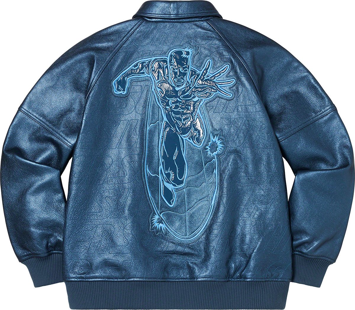 Supreme レザージャケット S blue ブルー（青）系 Supreme(シュプリーム) レザージャケット(メンズ