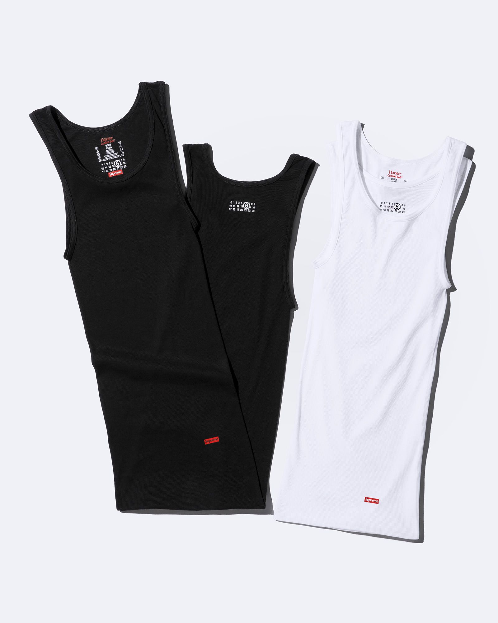 SUPREME MM6 Hanes タンクトップ 2枚セット Mサイズ Supreme mm6 tank top (2 pack) - buy from Hypeneedz