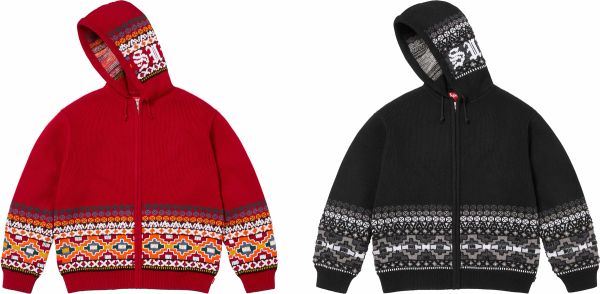Beaded Zip Up Hooded Sweater