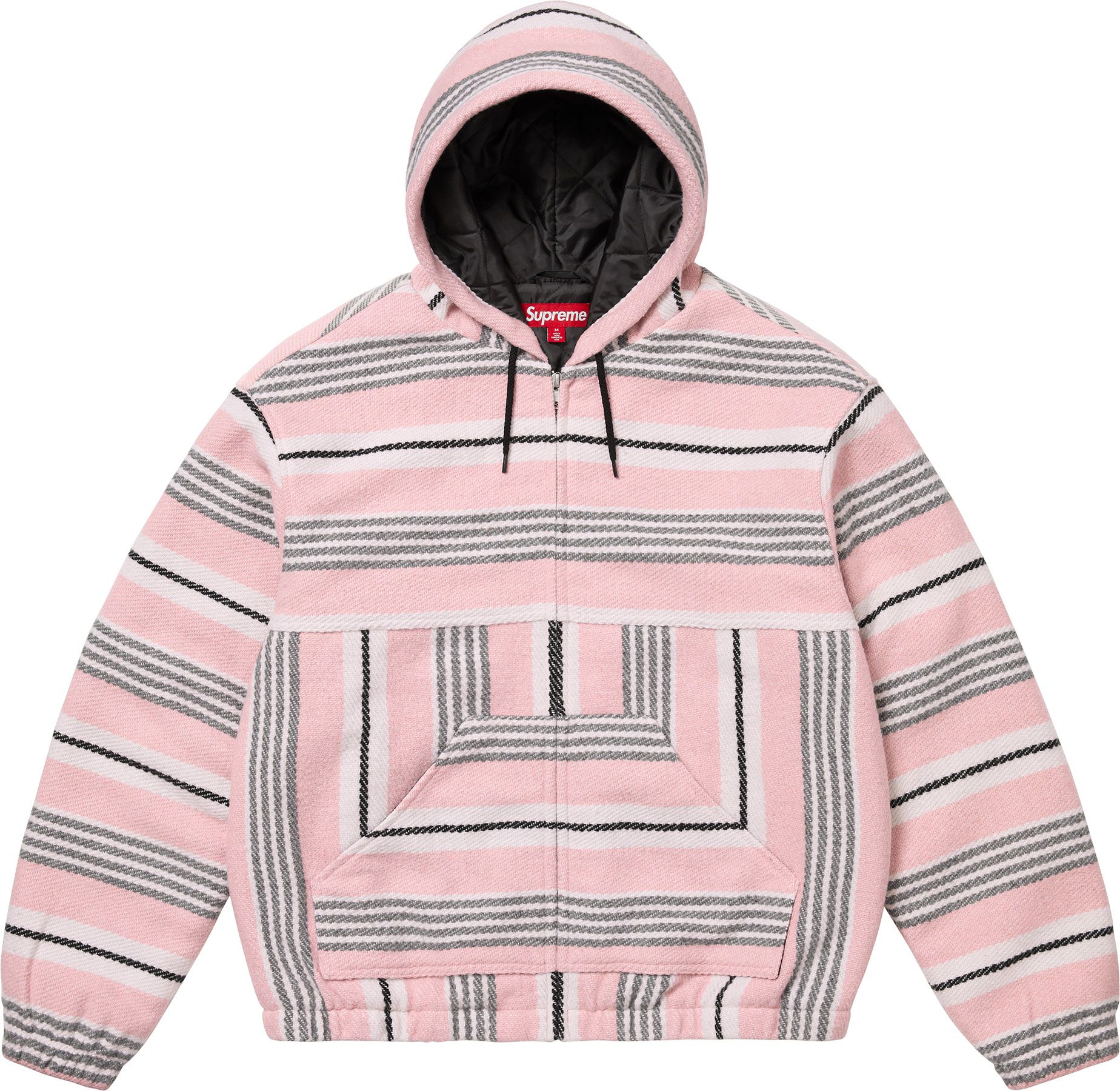 ジャケット・アウター Supreme Woven Stripe Hooded Jacket black Supreme Woven Stripe Hooded Jacket (SS25) - $298