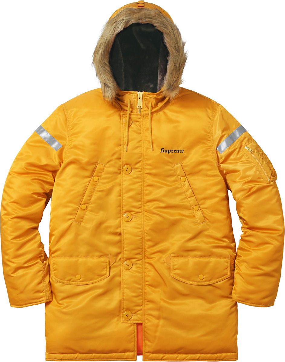 Supreme Reflective Cross N-3B Parka シュプ Supreme Reflective Cross N-3B Parka (FW17) - $348