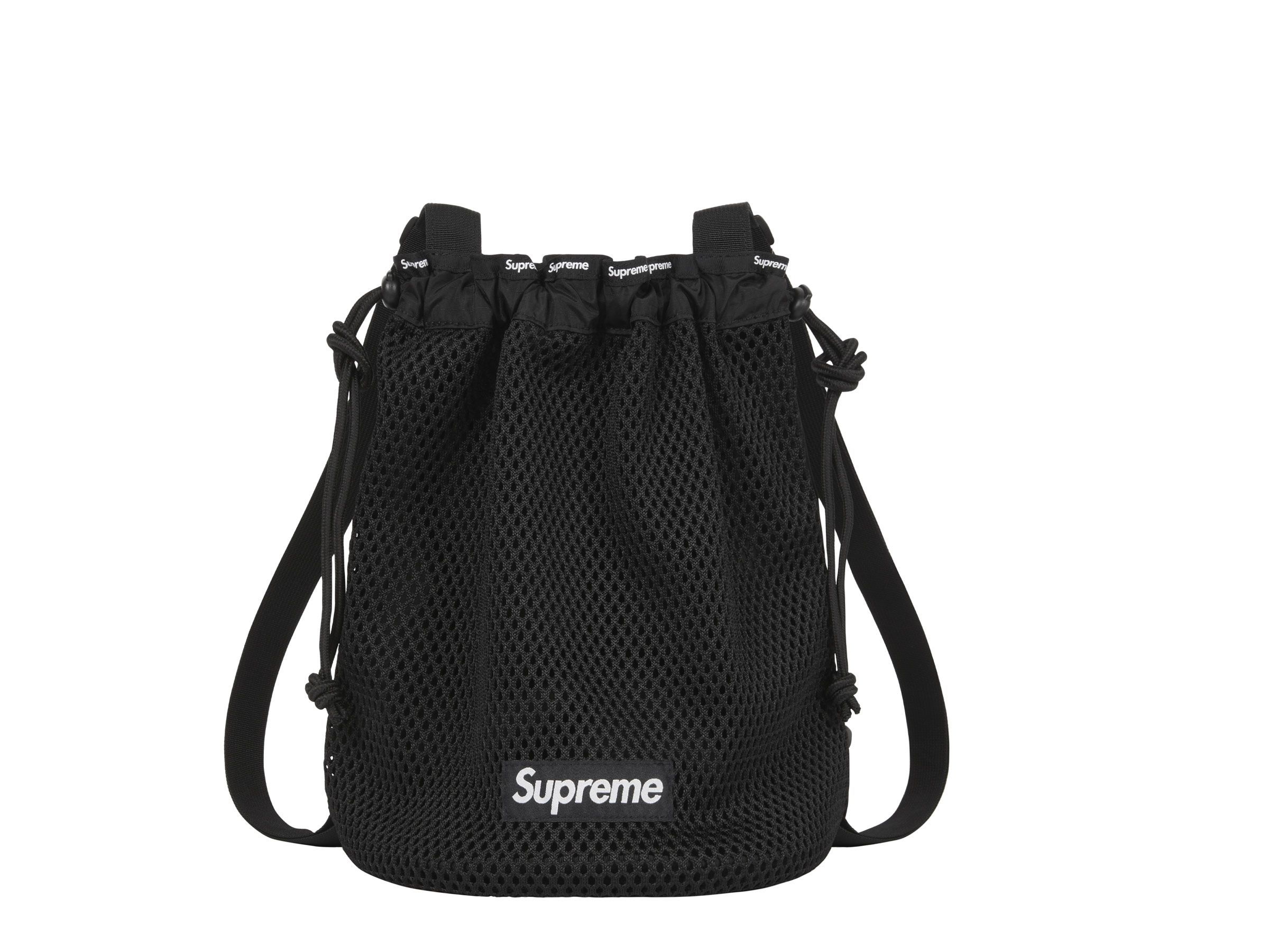 【希少】Supreme Mesh Small Backpack Black 黒 Spring/Summer 2023 Preview – Supreme