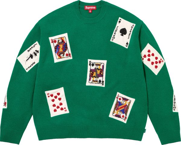 Beaded Cards Sweater