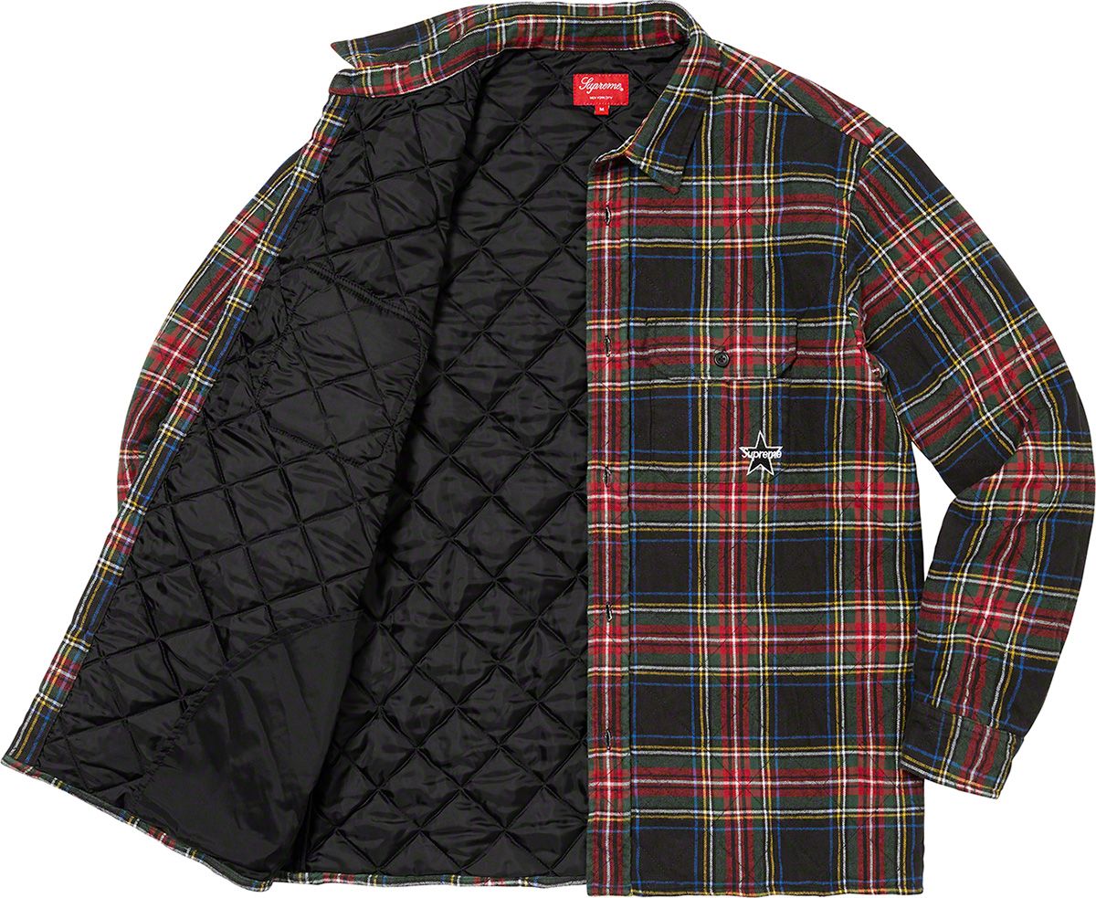 トップス Supreme Quilted Plaid Shirt M Supreme Quilted Plaid Shirt (FW24) - $158
