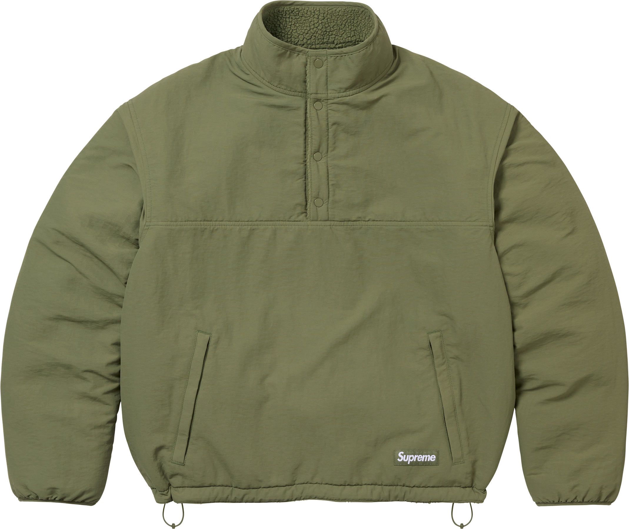 ジャケット・アウター Supreme Sherpa Fleece ReversibleWorkVest Supreme - Roses Sherpa Fleece Reversible Jacket Embroidered