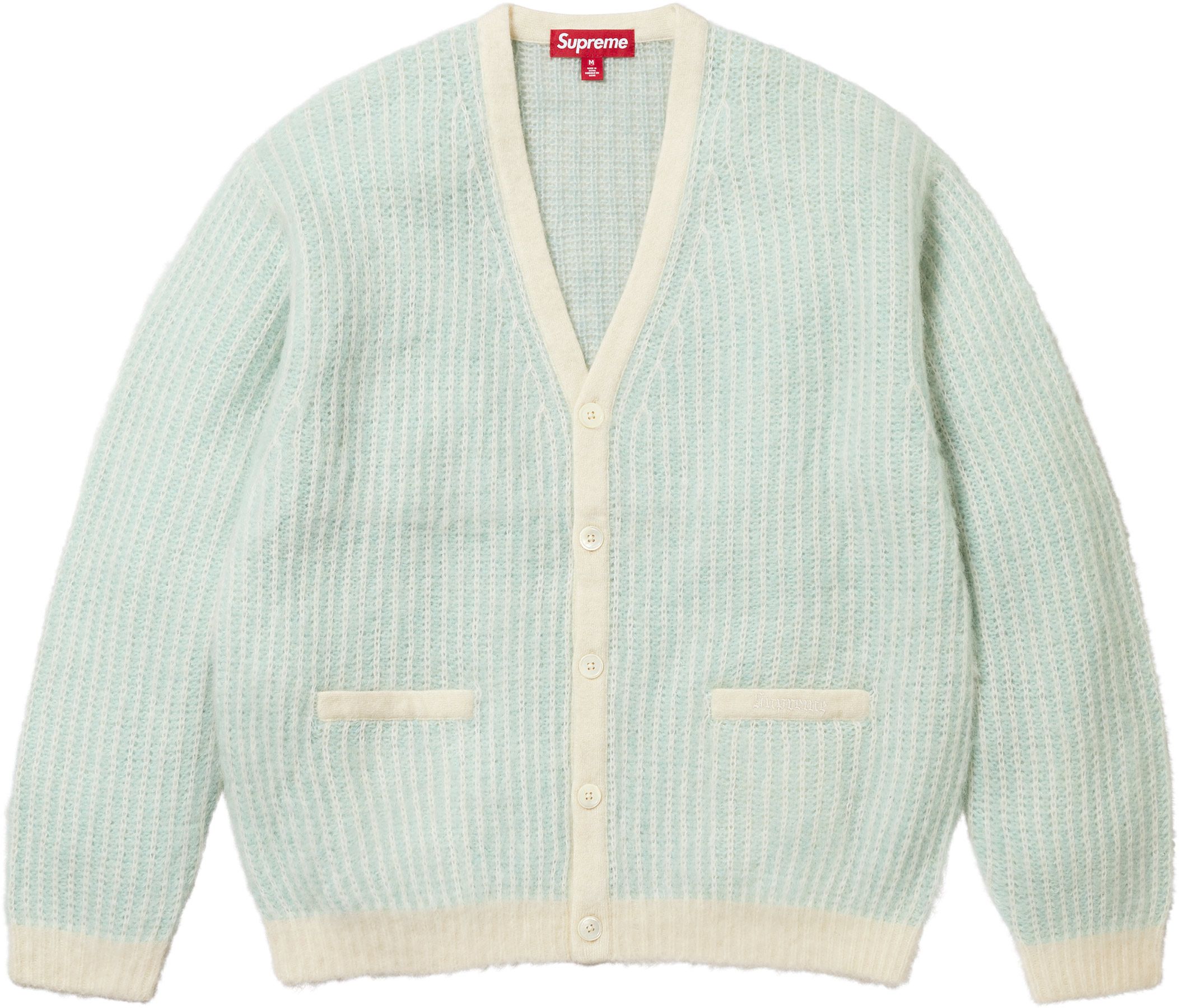 トップス 20AW Supreme Brushed Mohair Cardigan M Supreme Brushed Mohair Cardigan (FW20) - $188