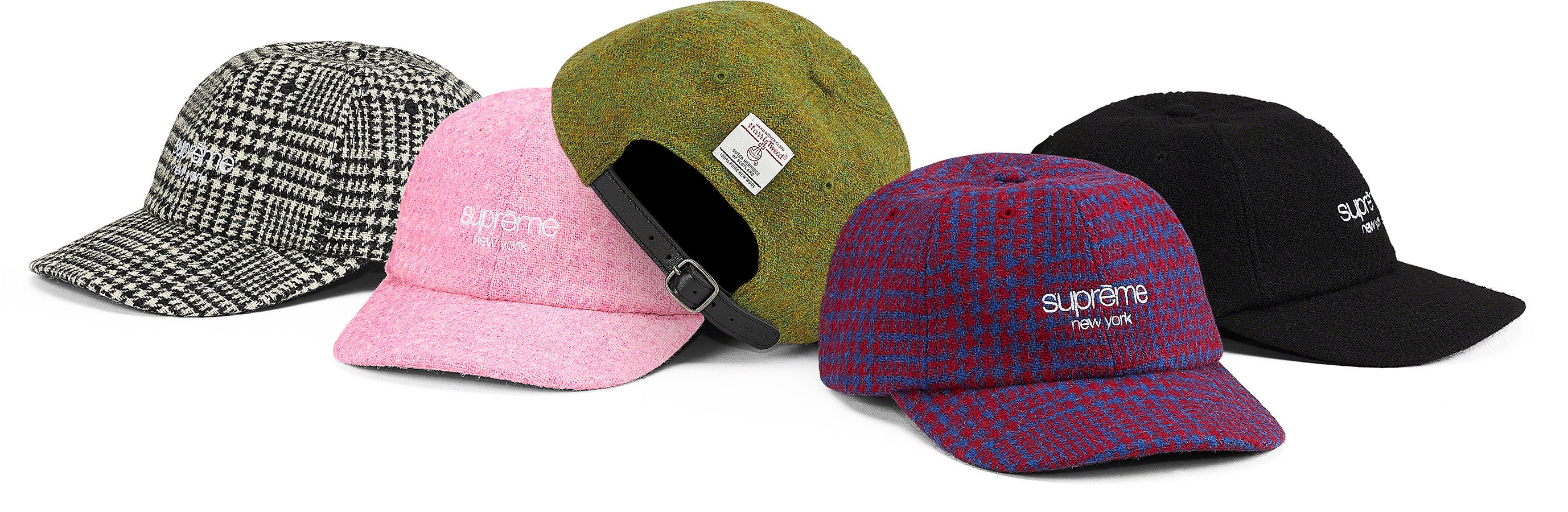 P*.様 Supreme HarrisTweed Classic Logo 6- Supreme Supreme Harris Tweed Classic Logo 6-Panel 'Black