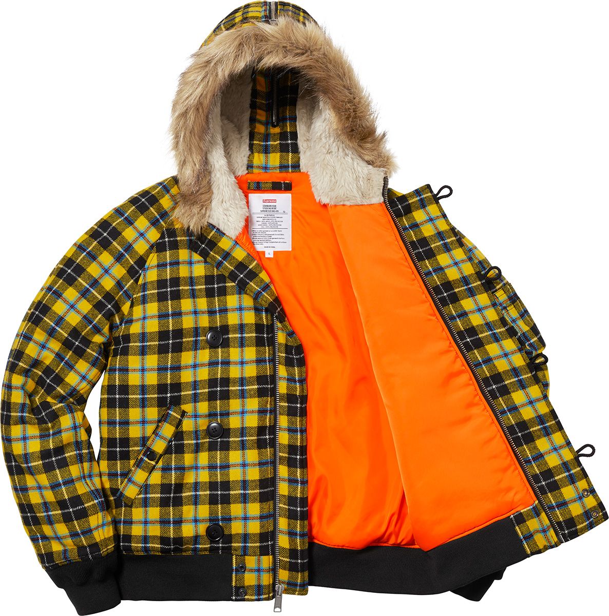 美品　SUPREME Wool N-2B Jacket ジャケット　チェック Fall/Winter 2018 Preview – Supreme