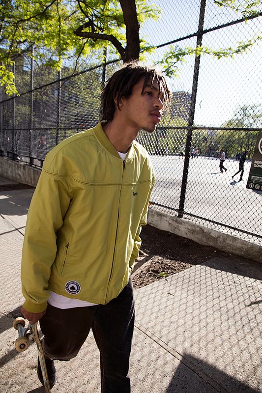 Supreme Thrasher Poplin Crew Jacket ロゴ Supreme Thrasher Poplin Crew Jacket Light Navy メンズ - SS17