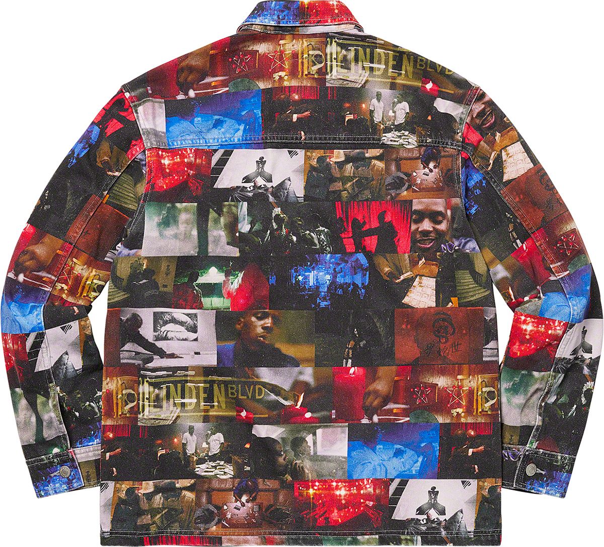 Supreme Nas and DMX collage denim コート Supreme Nas and DMX Collage Denim Chore Coat Multicolor