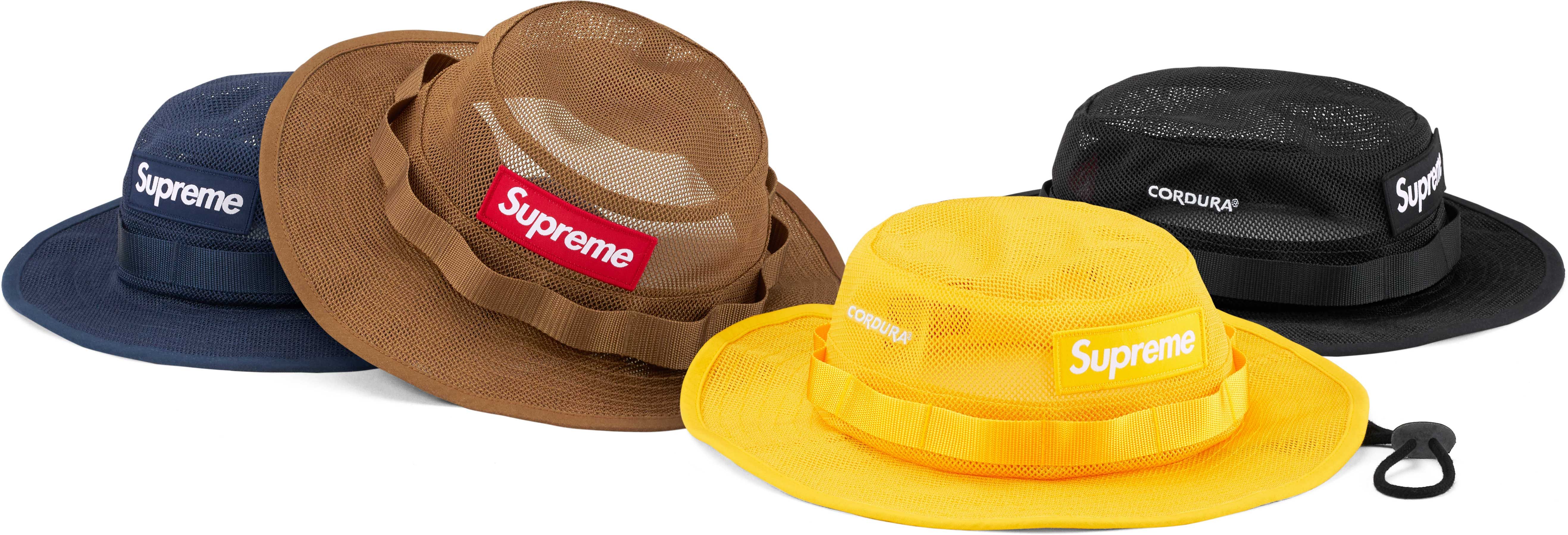 帽子 supreme cardura mesh boonie S/M Supreme Mesh Cordura Boonie Black - SS23 - US