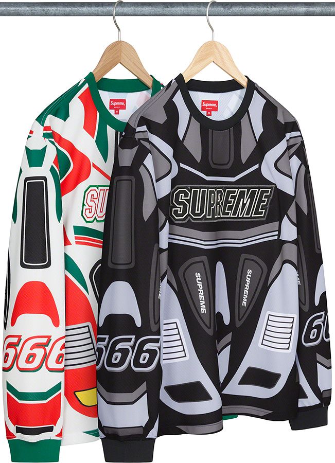 Supreme eagle moto jersey   ロンT  サイズL Supreme Eagle Moto Jersey Black Men's - SS22 - US