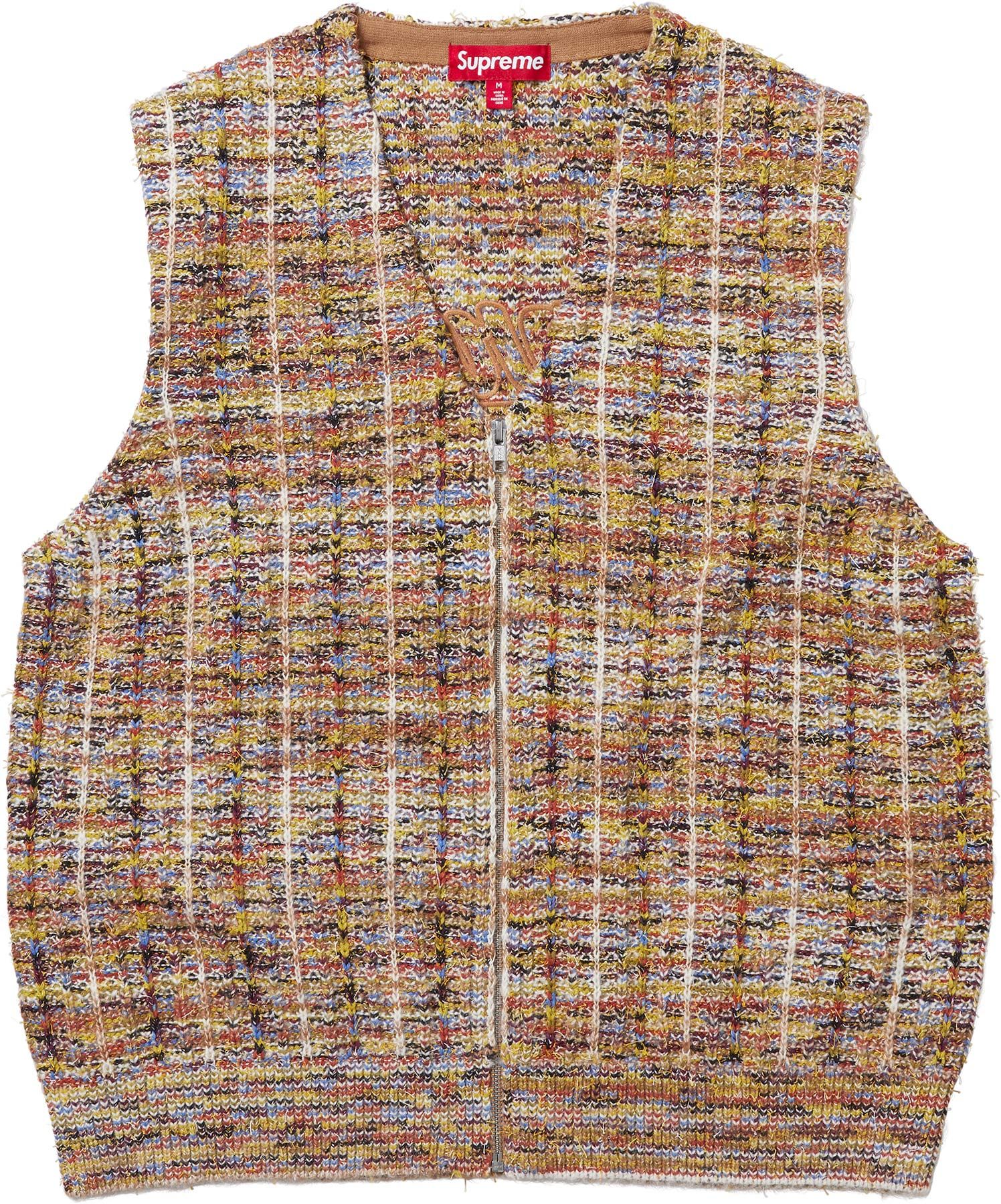 トップス supreme 21ss strip sweater vest (L)size Supreme Stripe Sweater Vest (SS21) - $138