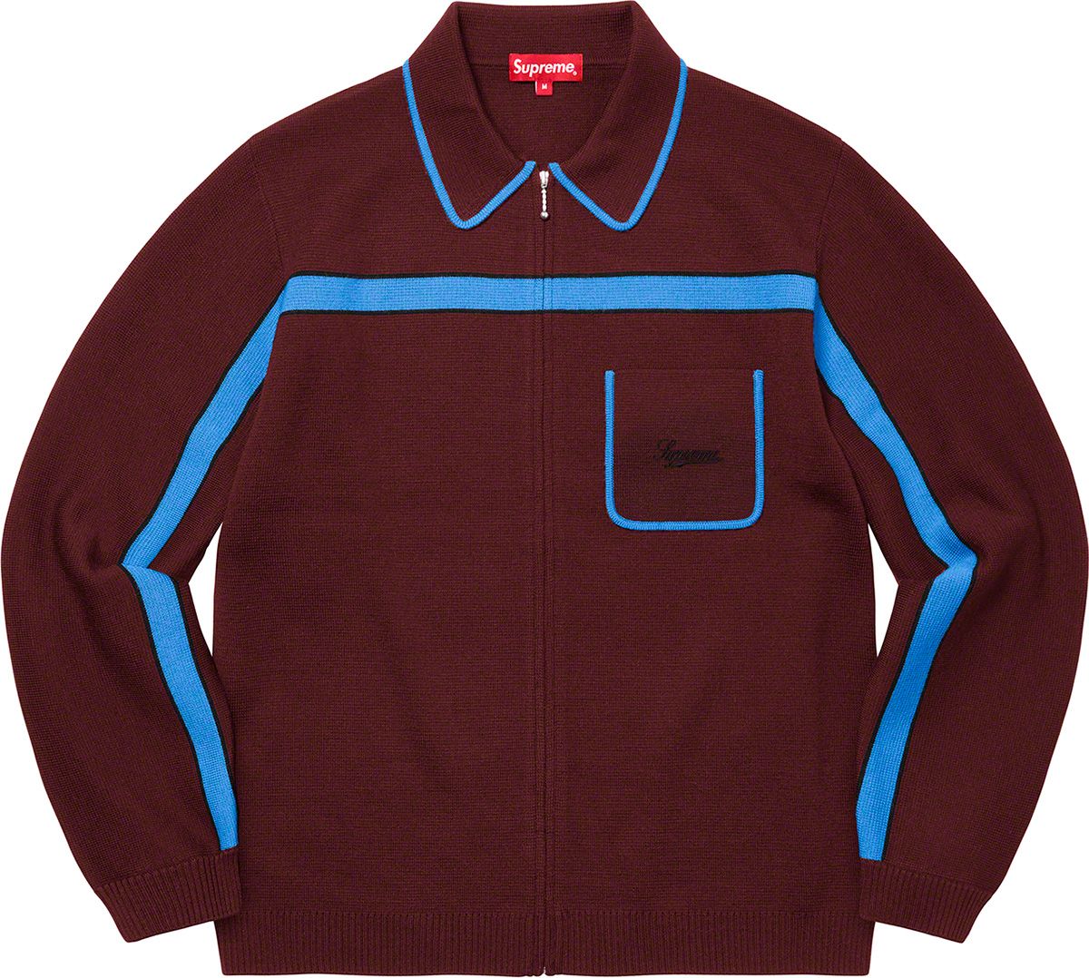 トップス Supreme Sleeve Stripe Zip Up Sweater Supreme Sleeve Stripe Zip Up Sweater | Urban Outfitters
