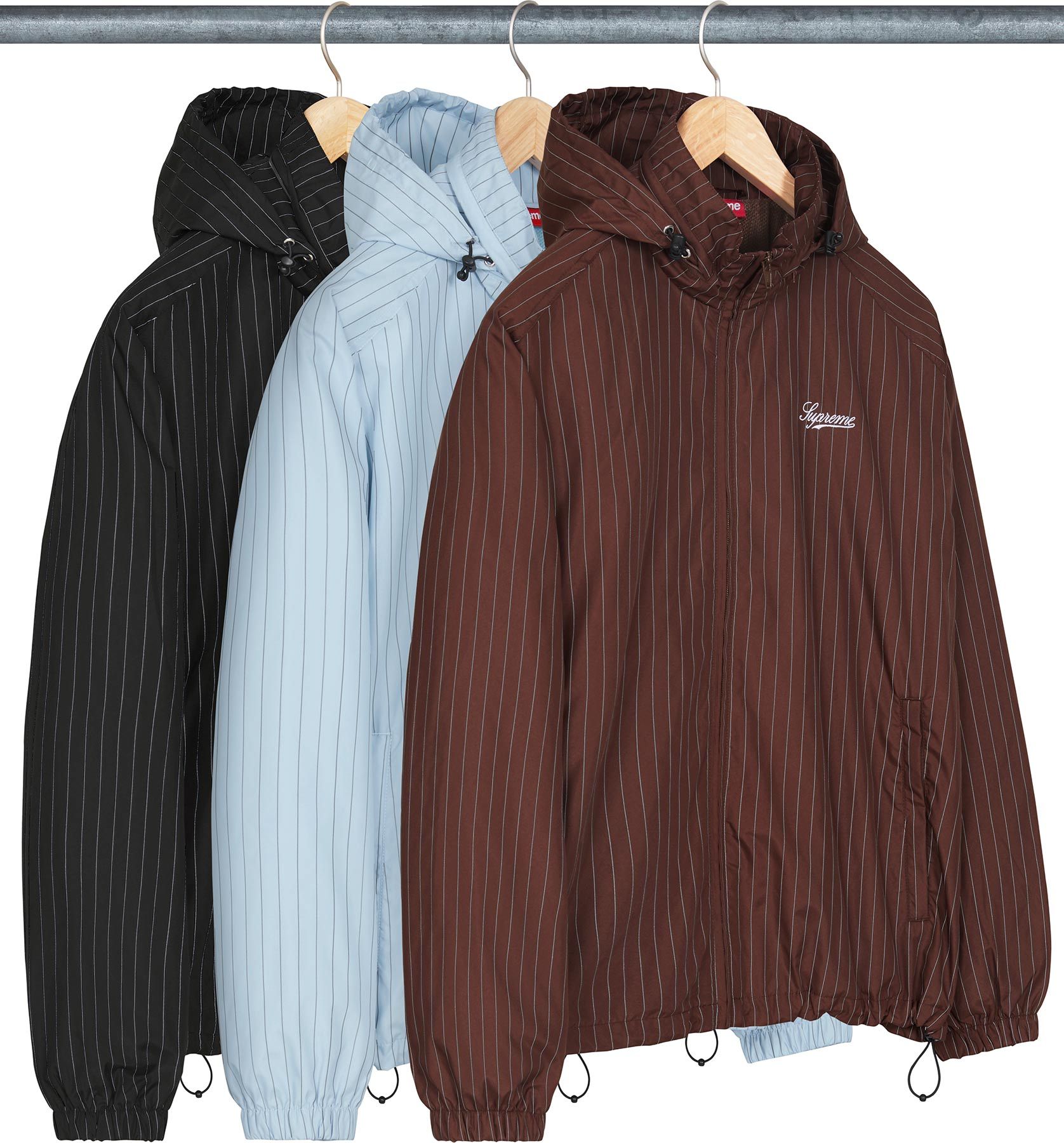 ジャケット・アウター Supreme Reflective Stripe Hooded jacket Fall/Winter 2024 Preview – Supreme