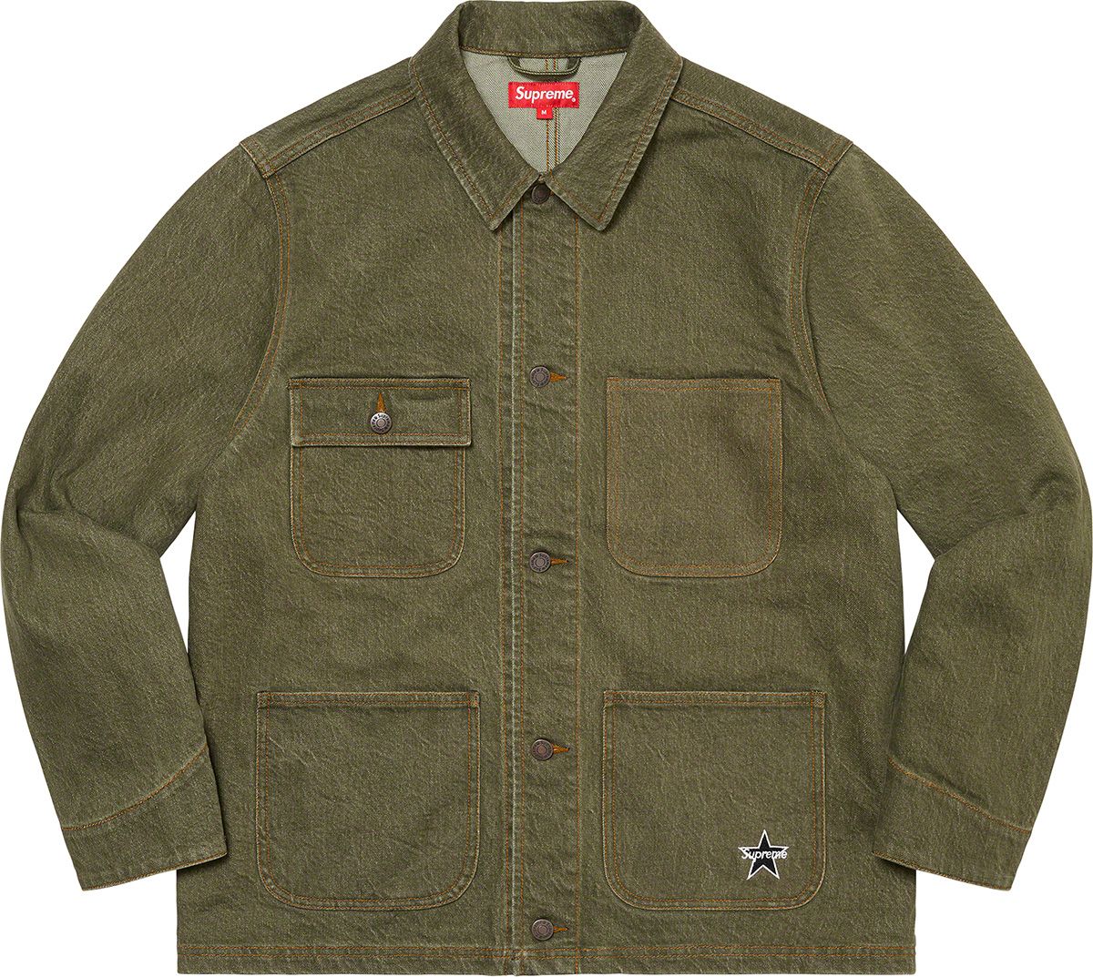 た*か様 Supreme Denim Chore Coat Olive Spring/Summer 2022 Preview – Supreme