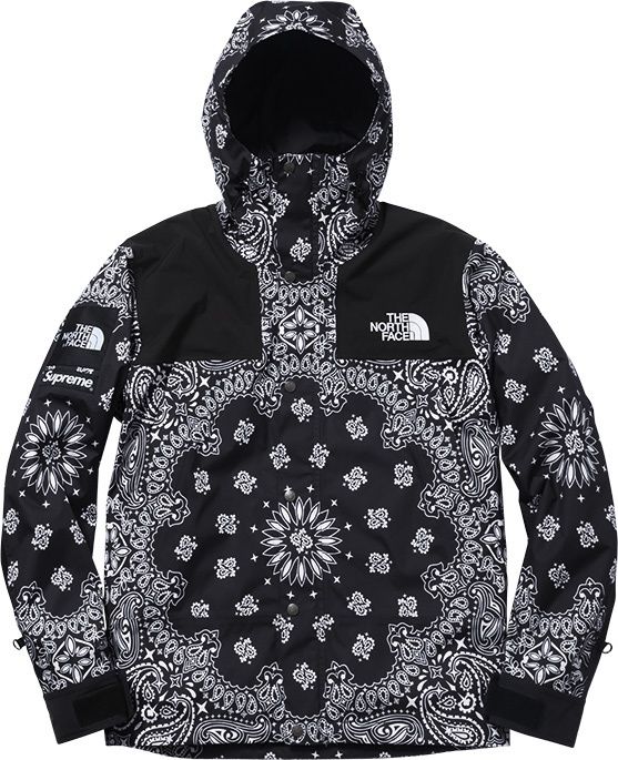 マーさんsupreme NORTH FACE bandana Supreme The North Face Bandana Hooded Sweatshirt (SS22) - $158