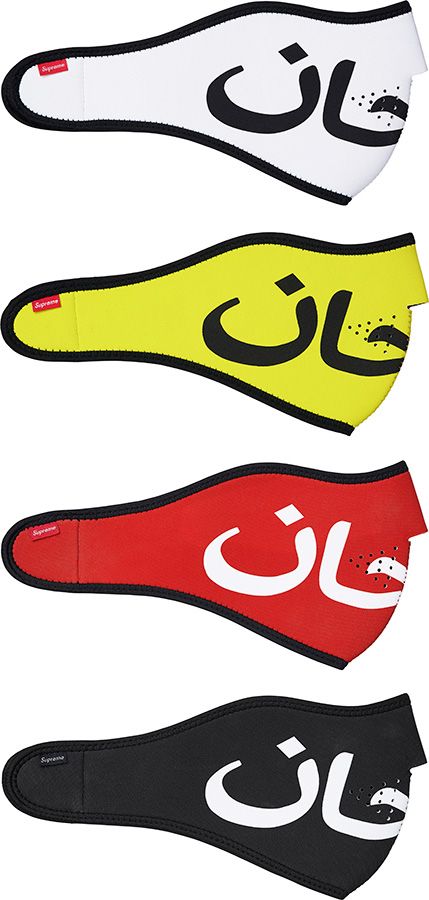 Supreme Arabic Logo Neoprene Facemask シュプリーム アラビック ロゴ フェイス マスク 新品未使用 赤 レッド SUPREME ARABIC LOGO NEOPRENE MASK BLACK \u2013 ODTO