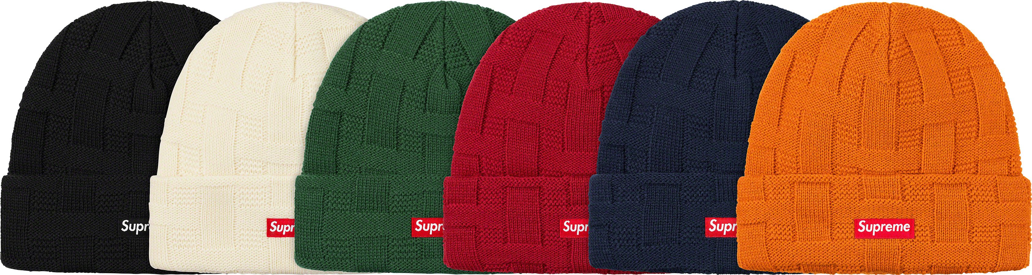 Supreme Basket Weave Beanie Navy シュプリーム] Basket Weave Beanie FW19 バスケットウィーブ ビーニー