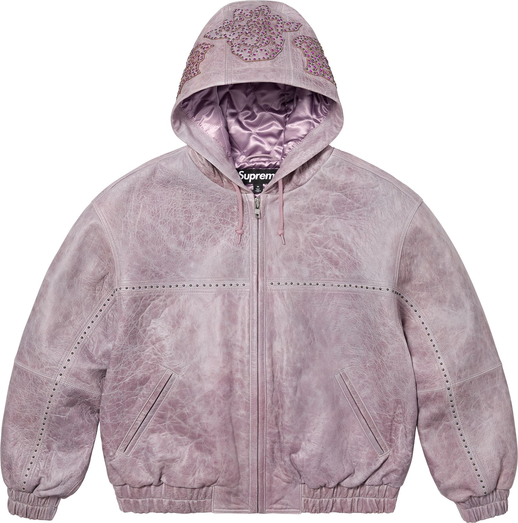 ジャケット・アウター Supreme Studded Hooded Leather Jacket Spring/Summer 2025 Preview – Supreme