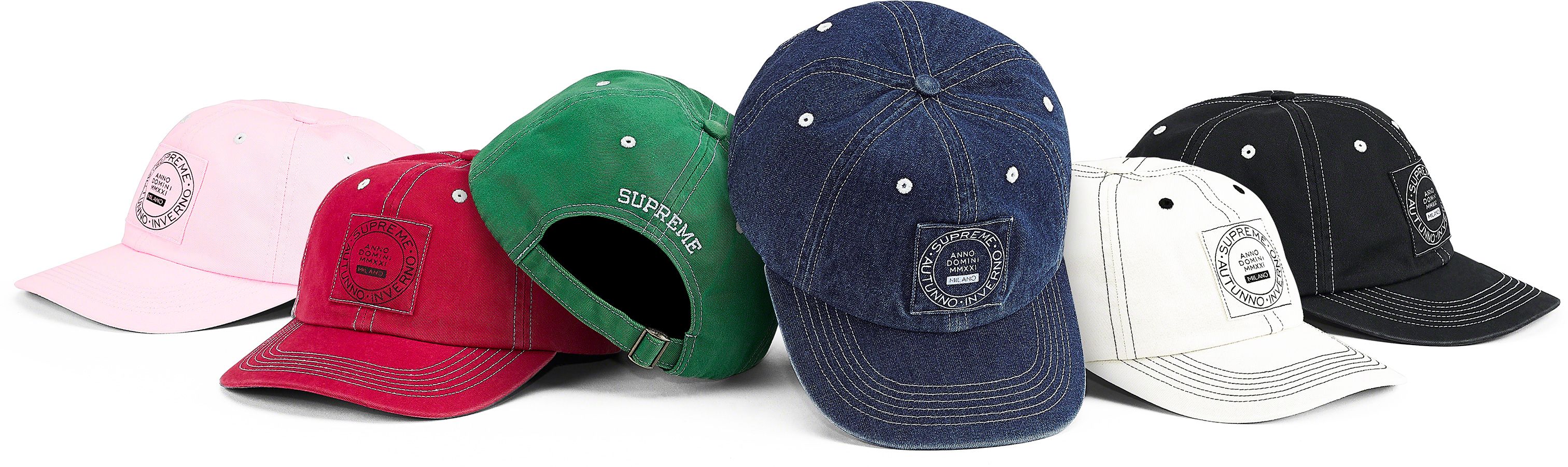 P*.様 Supreme HarrisTweed Classic Logo 6- Supreme Supreme Harris Tweed Classic Logo 6-Panel 'Black