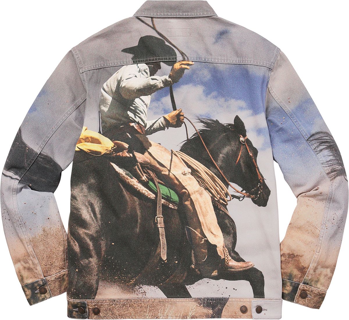 ジャケット・アウター Supreme - Cowboy Denim Work Jacket Supreme Cowboy Denim Work Jacket Multi Men's - SS17 - US