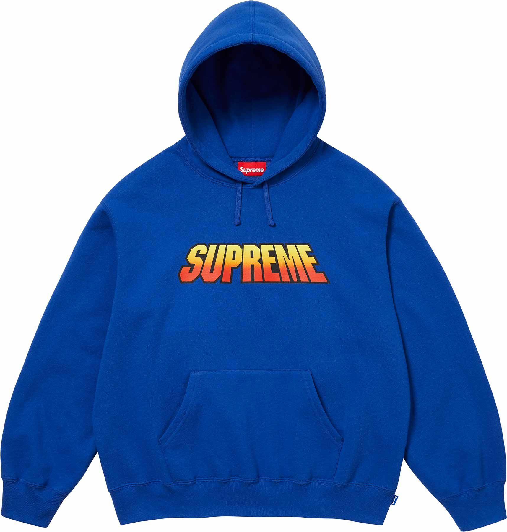 Supreme　Gradient Hooded Sweatshirt Supreme Gradient Hooded Sweatshirt Heather Grey Men's - SS24