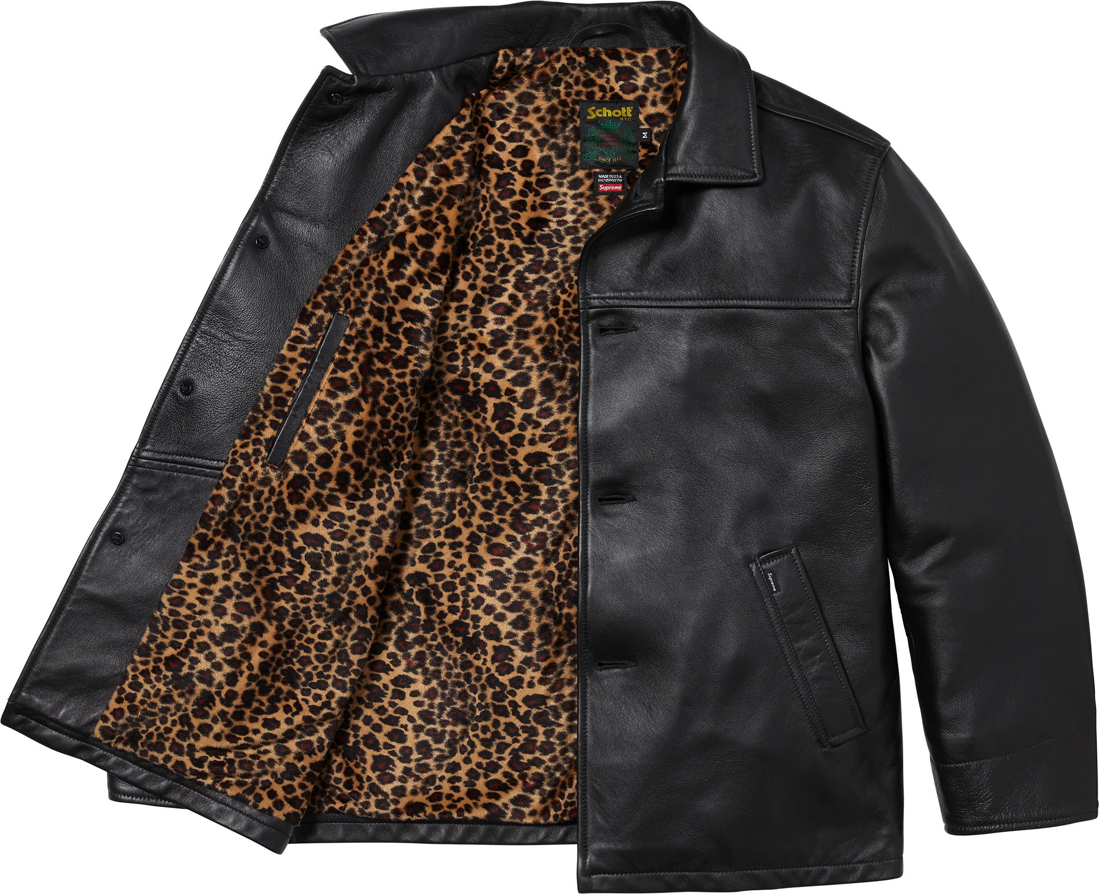 ジャケット・アウター Supreme/Schott Leather Car Coat M Spring/Summer 2025 Preview – Supreme