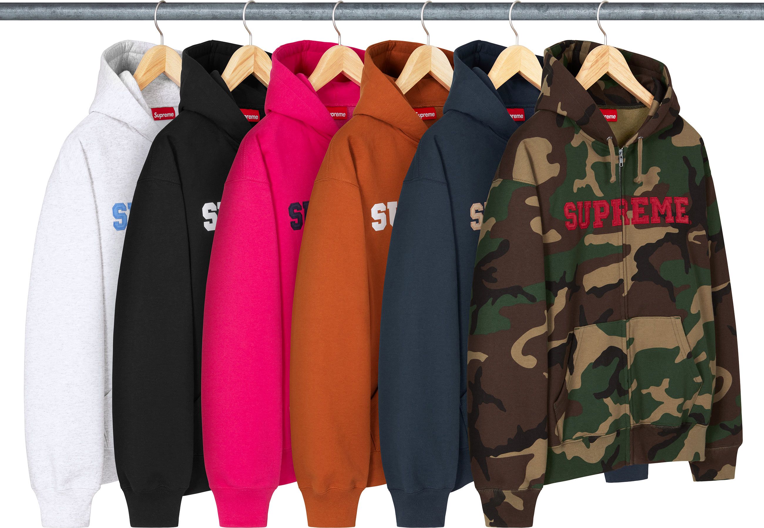 トップス Supreme Collegiate Sleeve Hooded Sweat L Supreme Collegiate Sleeve Hooded Sweatshirt Black Men's