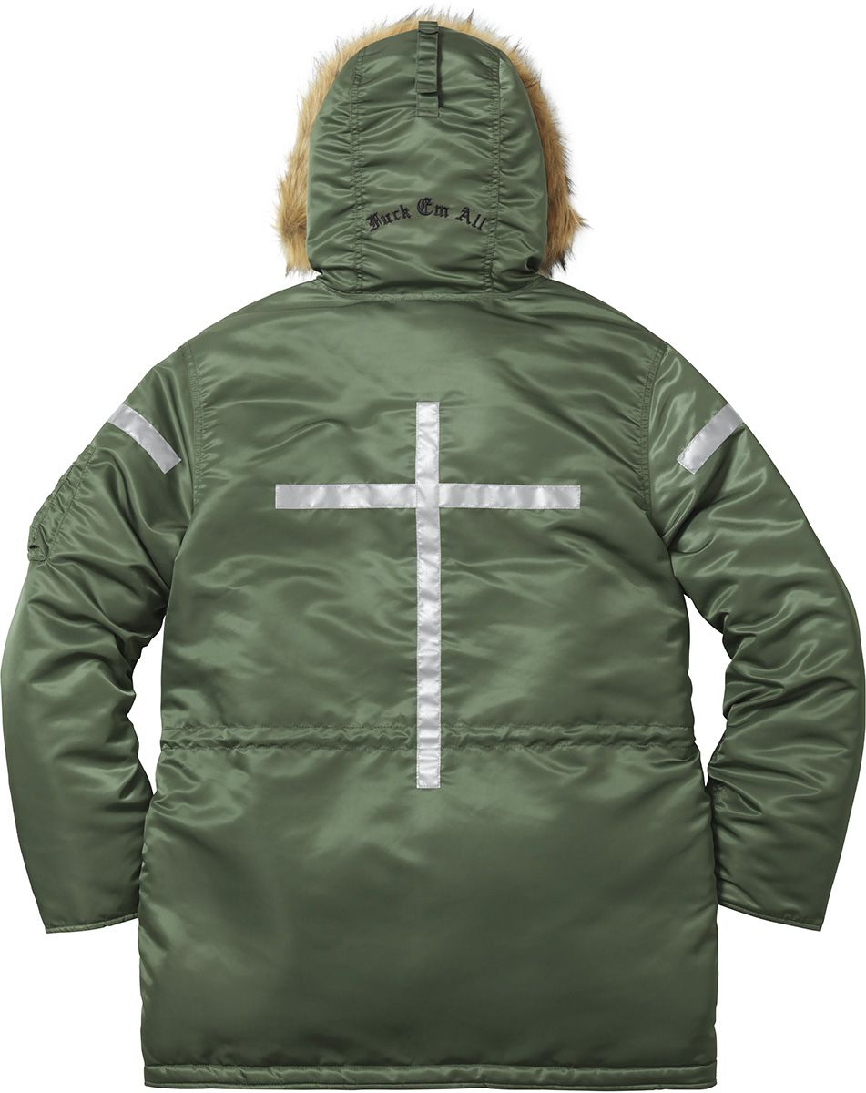 ジャケット・アウター Supreme Reflective Cross N-3B Parka 2017 Fall/Winter 2017 Preview – Supreme