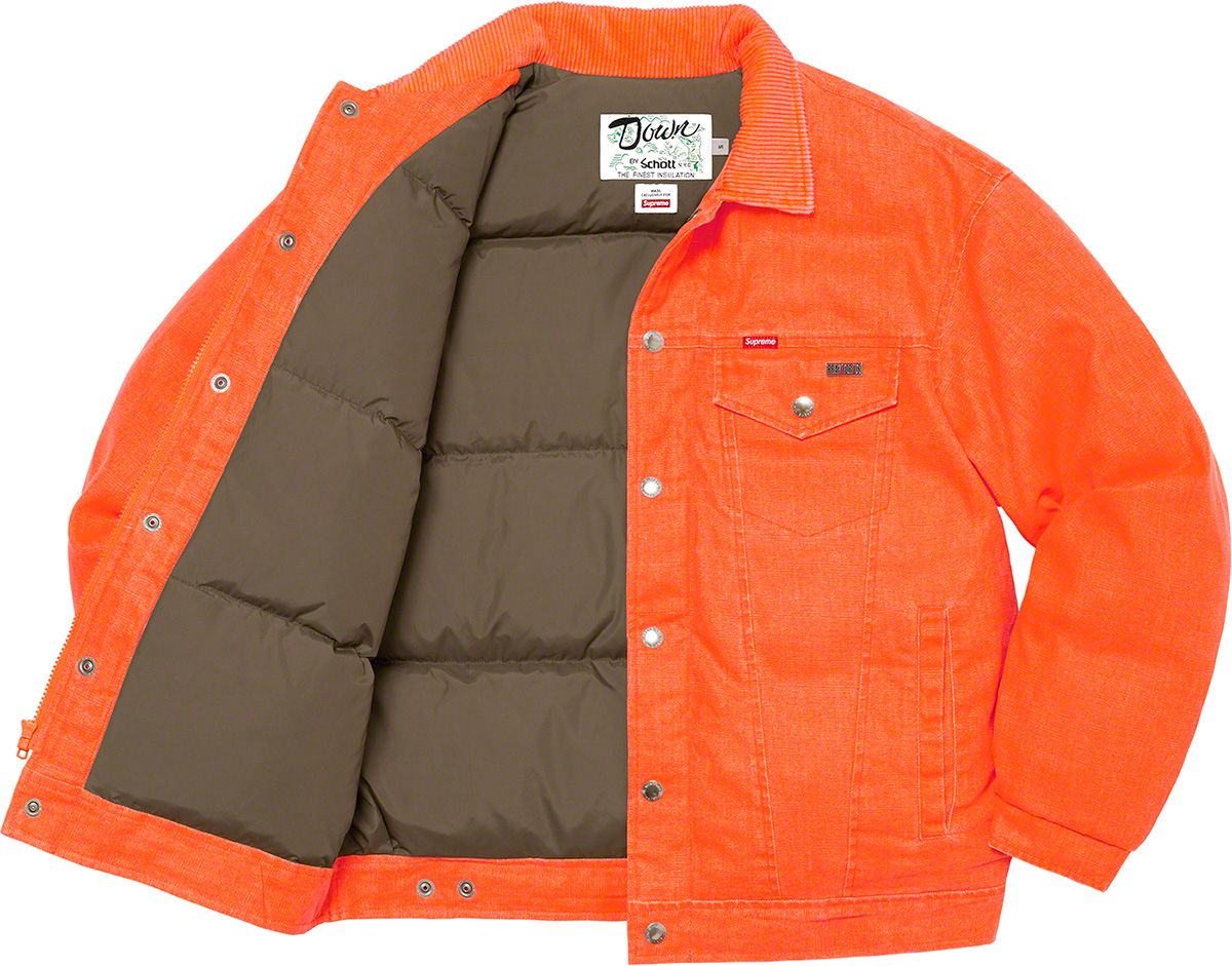 ジャケット・アウター Supreme Schott CanvasDown Trucker Jacket Fall/Winter 2022 Preview – Supreme