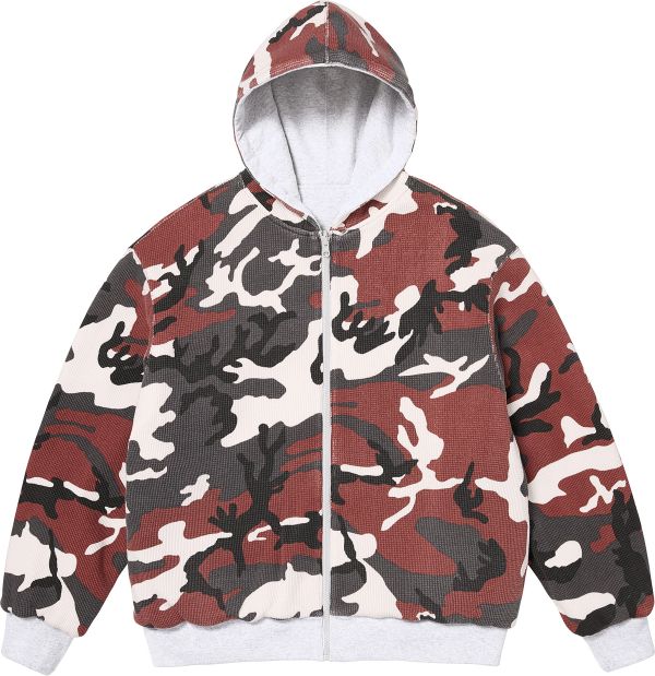 Reversible Work Zip Up Hooded Sweatshirt