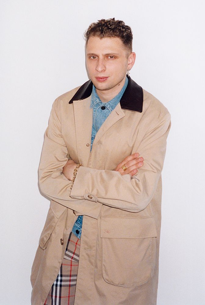 Burberry × Supreme トレンチコート ベージュ Supreme Burberry Leather Collar Trench Beige Men's - SS22 - US