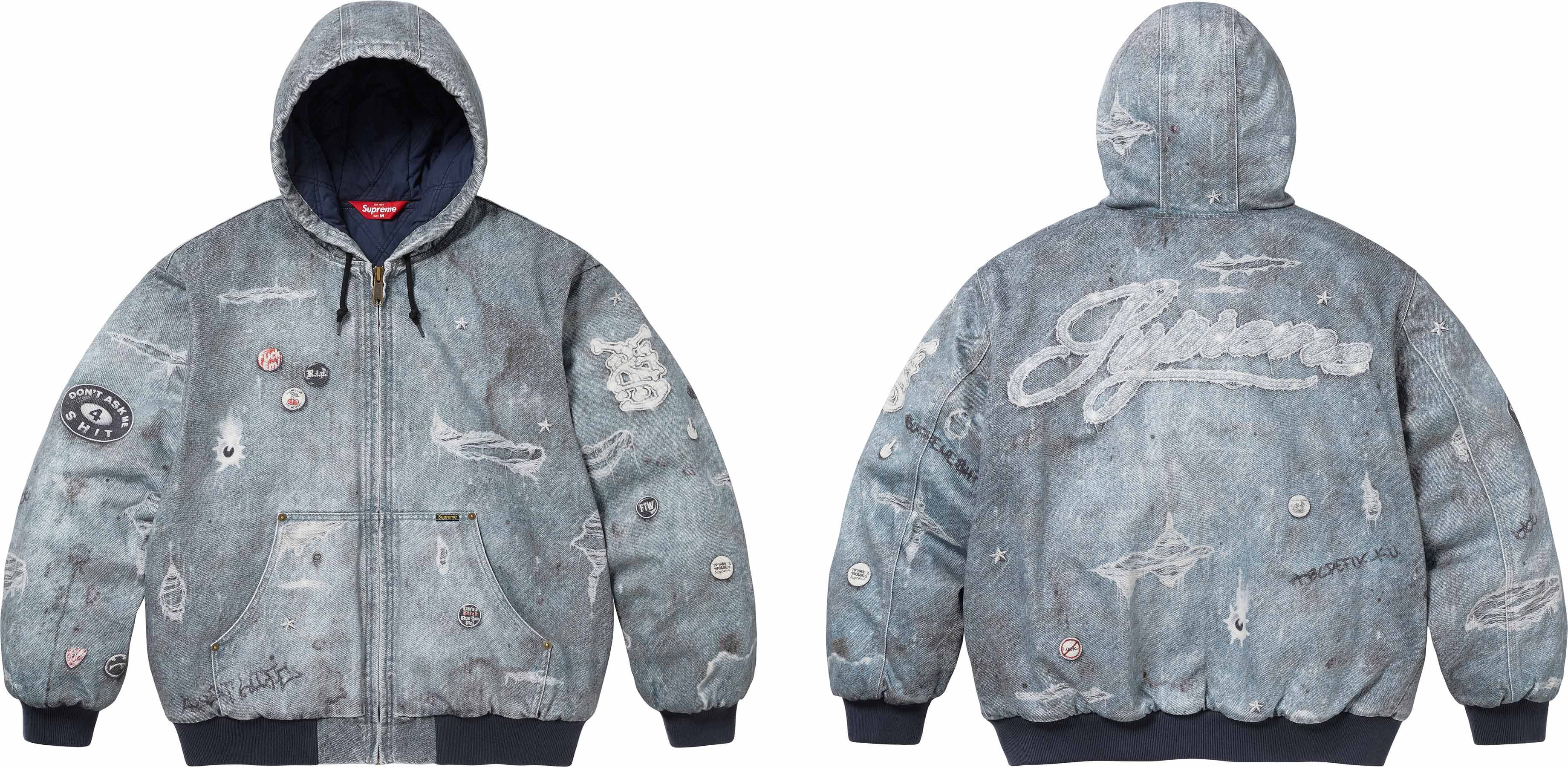 パンツ Supreme HJR Trompe L'oeil Loose Fit Jean HJR Trompe L'oeil Loose Fit Jean Blue Men's - FW24 - US