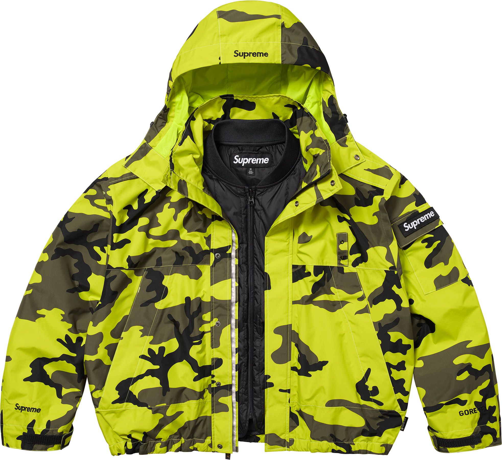 ジャケット・アウター Supreme Quilted Liner Hooded Jacket Supreme Quilted Liner Hooded Jacket (FW17) - $178