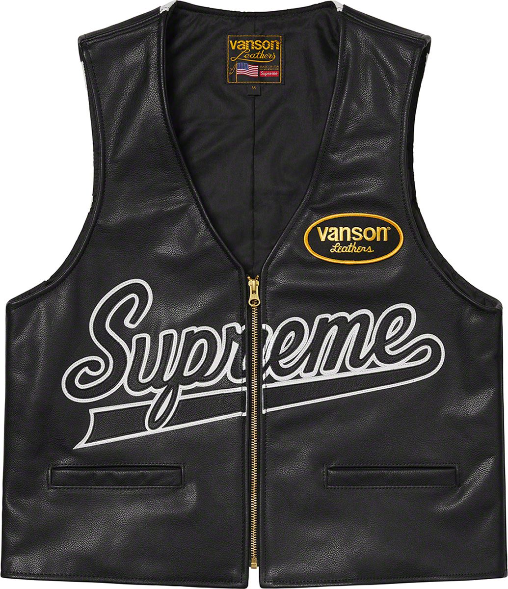 ジャケット・アウター Supreme 18SS Eagle Leather Vest S Supreme Eagle Leather Vest (SS18) - $348