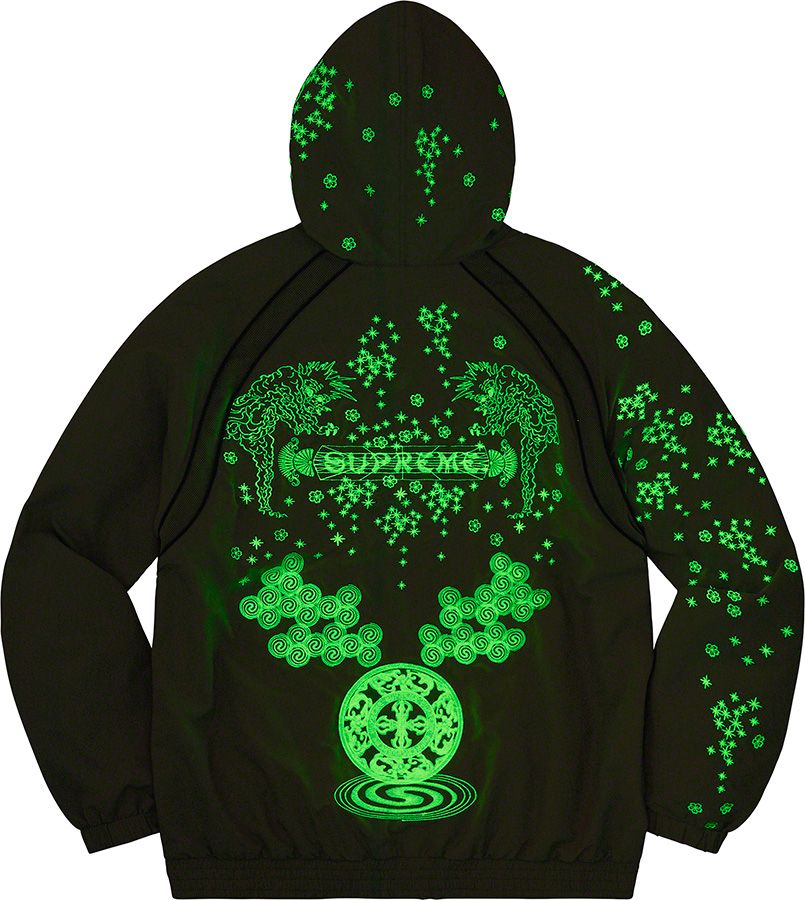 ジャケット・アウター supreme aoi glow-in-the-dark trackj Supreme AOI Glow-in-the-Dark Track Jacket Olive Men's - SS22