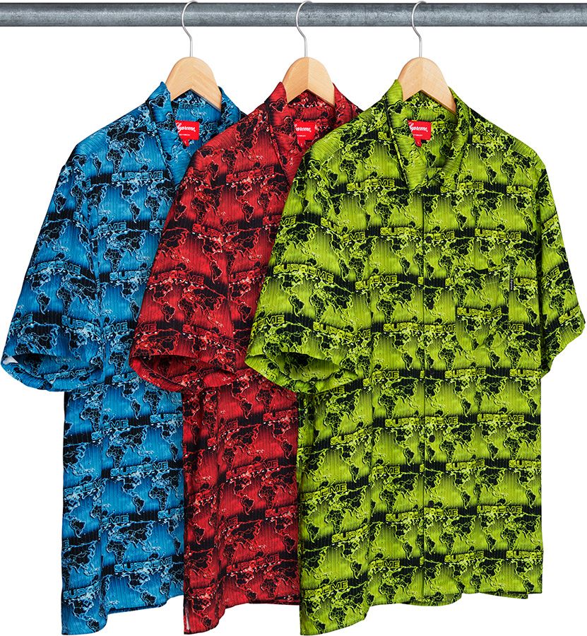 トップス Supreme 18SS World Famous Rayon Shirt Supreme 18SS world famous rayon shirt Short Sleeve Shirt L
