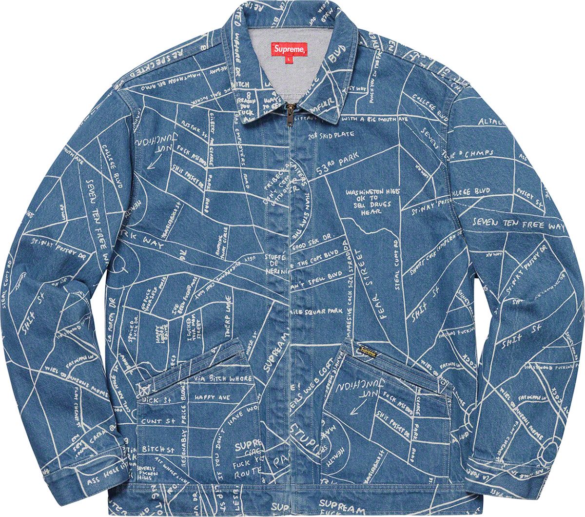ウェア Supreme Gonz Embroidered Map Sweatshort Supreme Gonz Embroidered Map Hooded Sweatshirt Black Men's