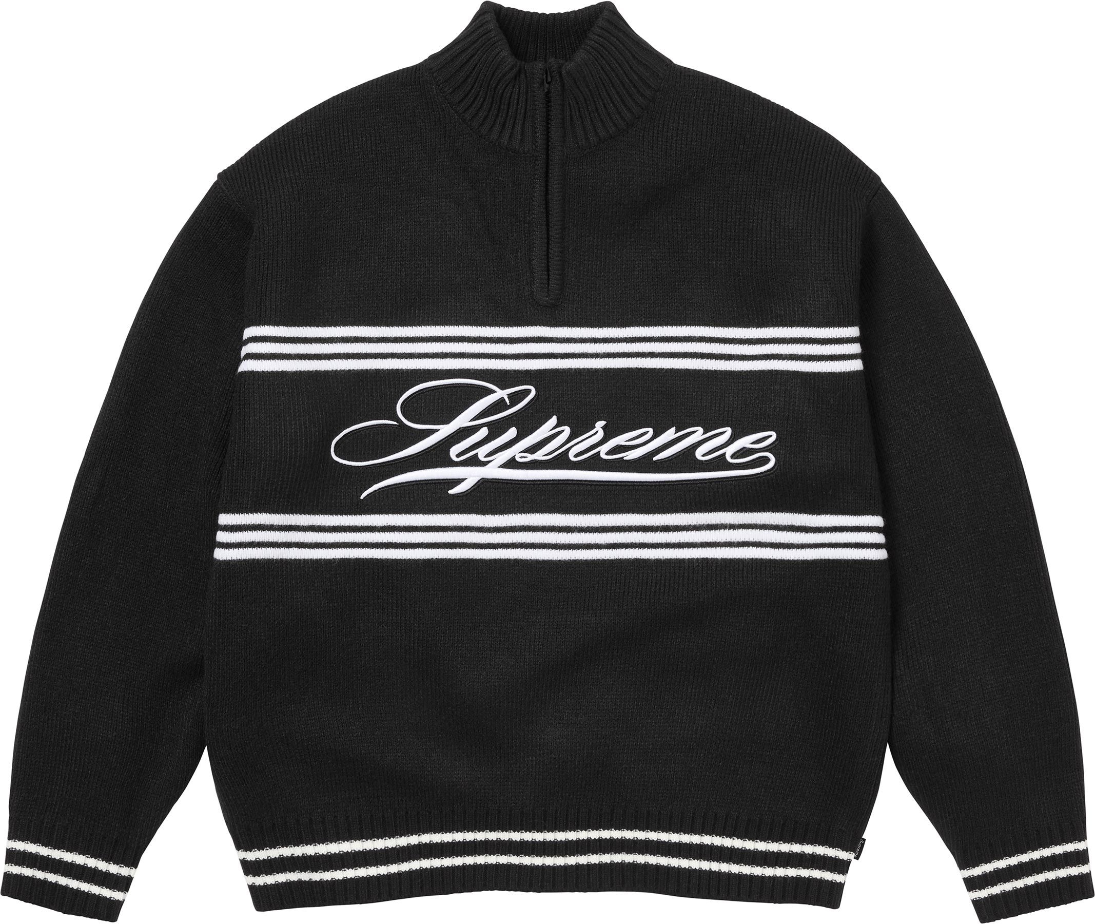トップス supreme Script Stripe Half Zip Sweater Fall/Winter 2025 Preview – Supreme