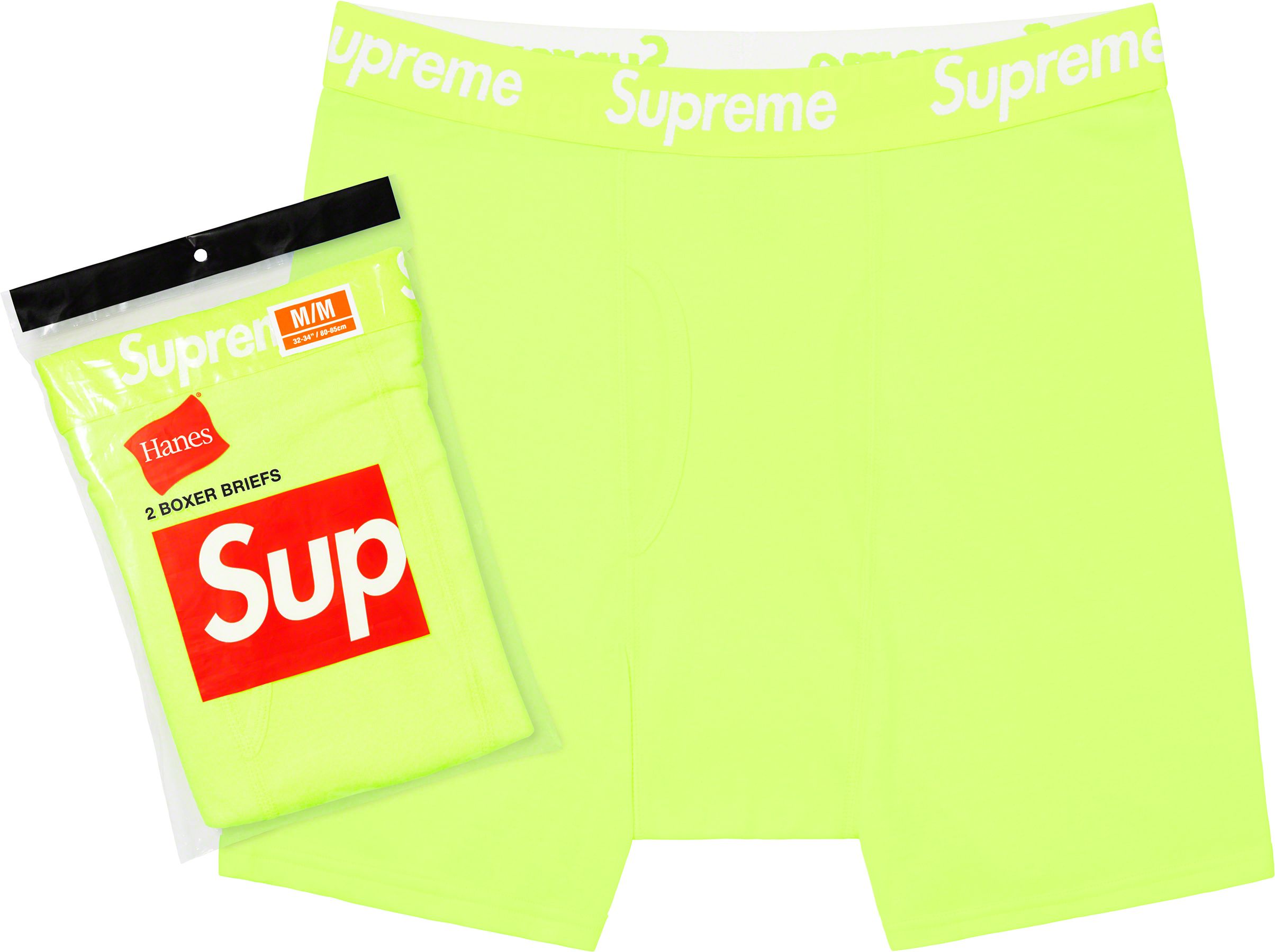 Supreme®/Hanes® Boxer Briefs (2 Pack) S 486938ff52bc9290de542e89b15827