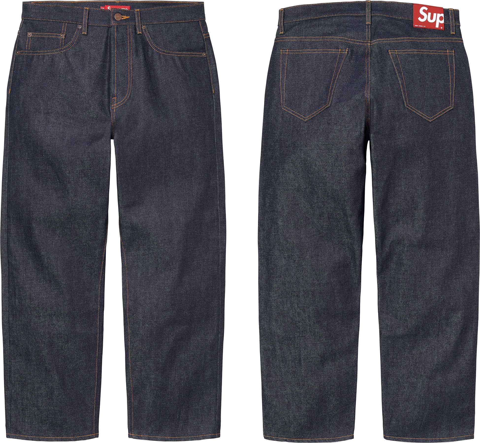 パンツ Supreme Rigid Loose Fit Selvedge Jean Supreme Rigid Loose Fit Selvedge Jean (FW24) - $188
