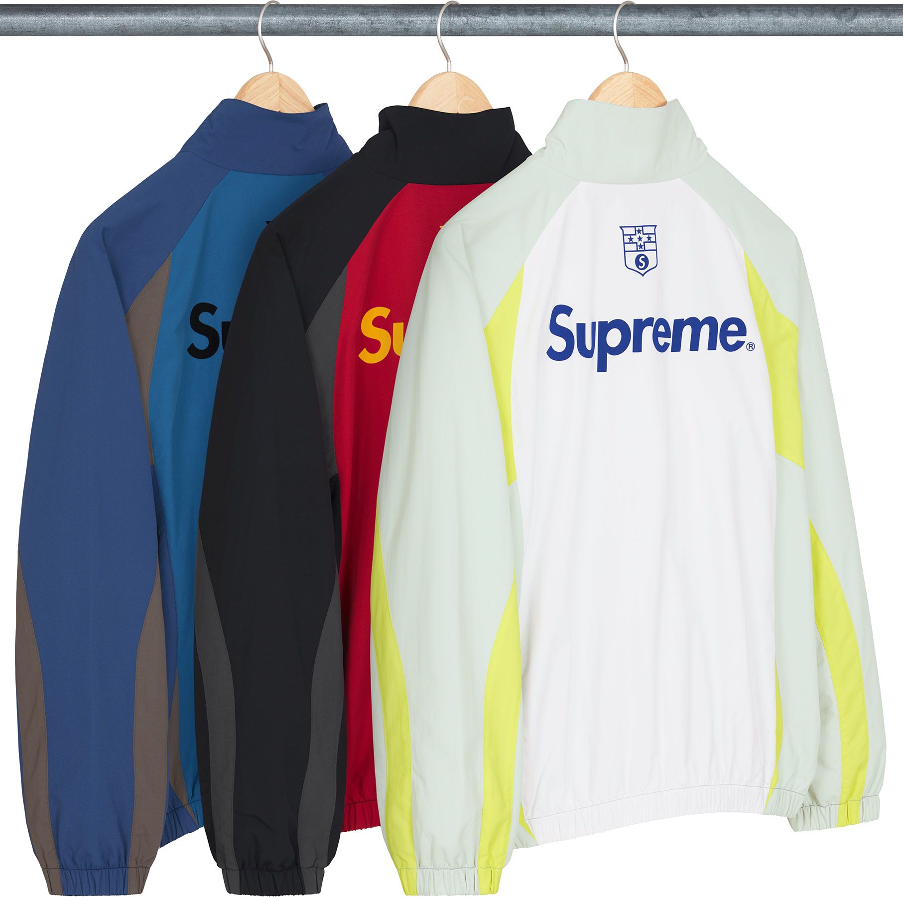 ‪supreme S Logo Track Jacket/ナイロンジャケ Supreme S Logo Track Jacket Black M S/S 19 | eBay