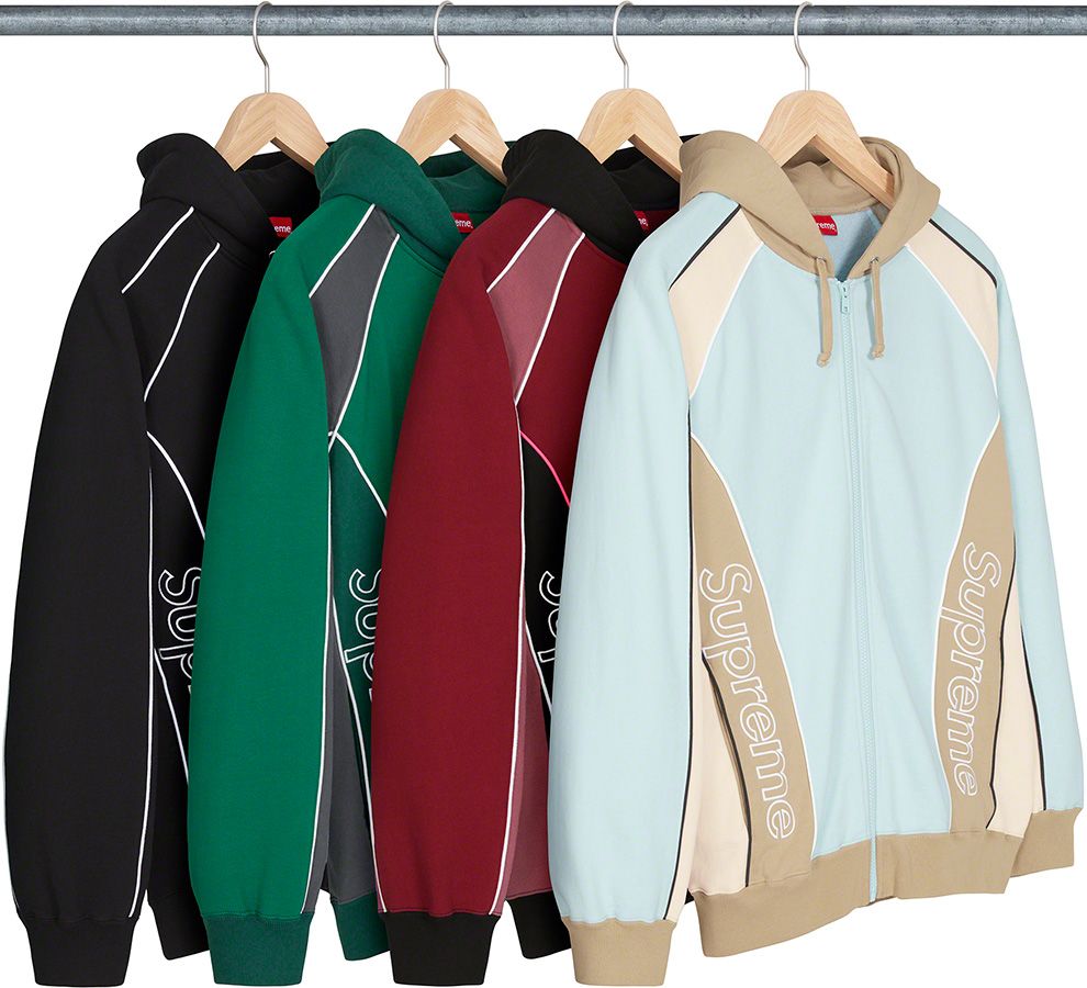 トップス Supreme Paneled Logo Hooded Sweatshirt L Big Logo Paneled Zip Up Hooded Sweatshirt | Supreme 20fw